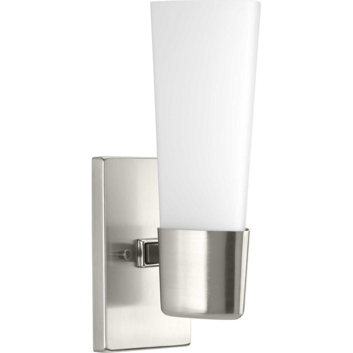 Progress Lighting P300061-009 One Light Bath, Brushed Nickel