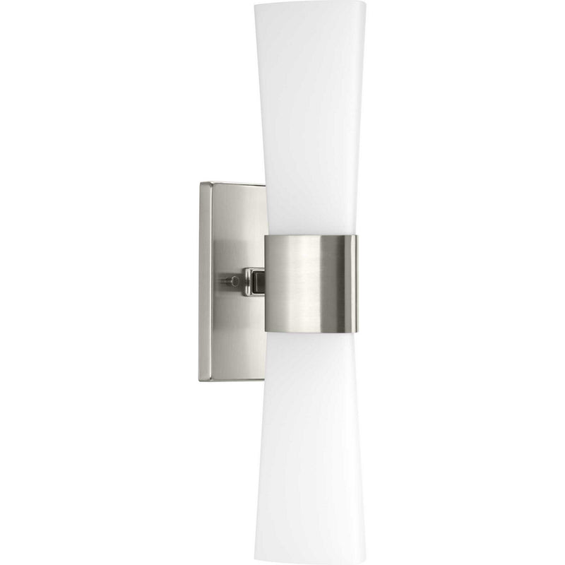 Progress Lighting P300062-009 Two Light Bath, Brushed Nickel