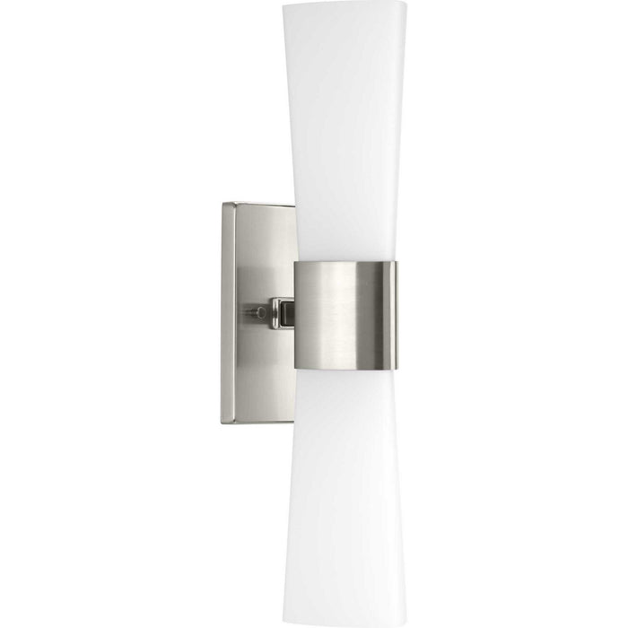 Progress Lighting P300062-009 Two Light Bath, Brushed Nickel