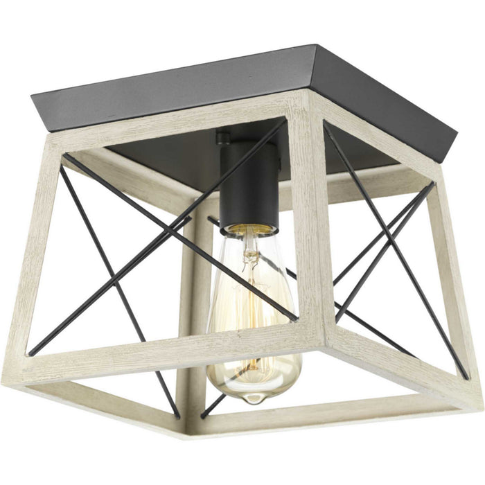 Progress Lighting P350022-143 One Light Flush Mount, Graphite