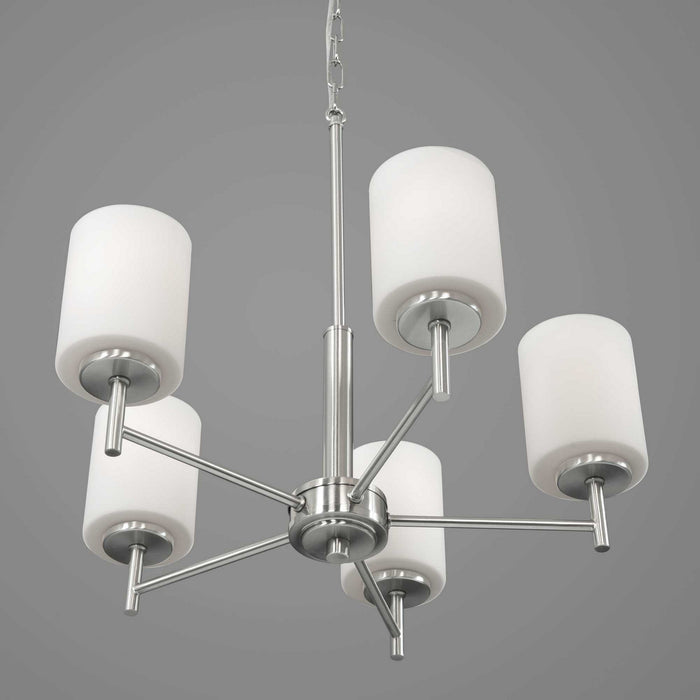 Progress Lighting P4319-09 Five Light Chandelier, Brushed Nickel
