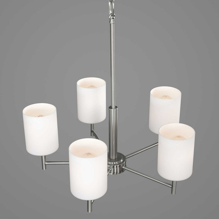 Progress Lighting P4319-09 Five Light Chandelier, Brushed Nickel