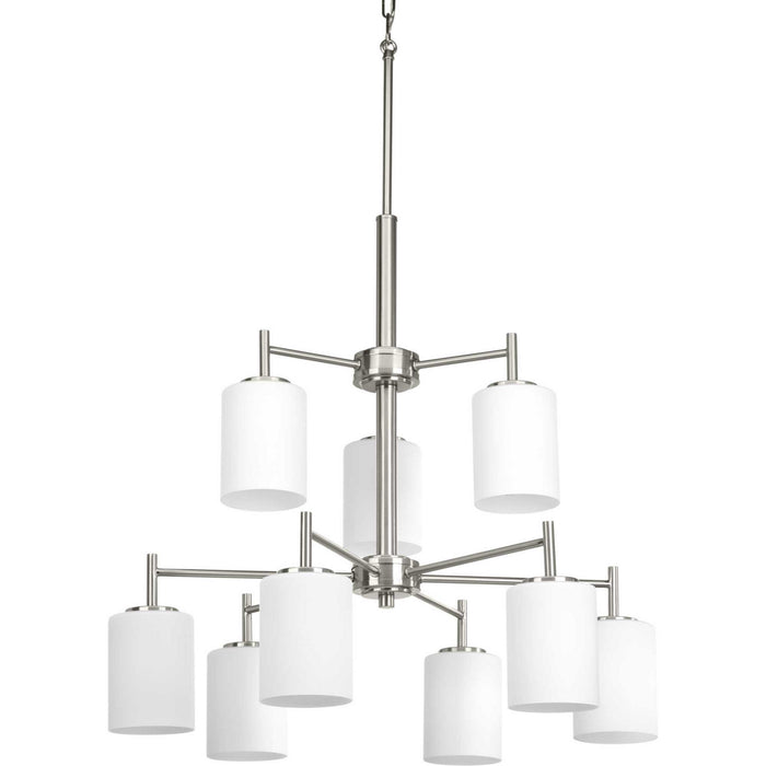 Progress Lighting P4726-09 Nine Light Chandelier, Brushed Nickel