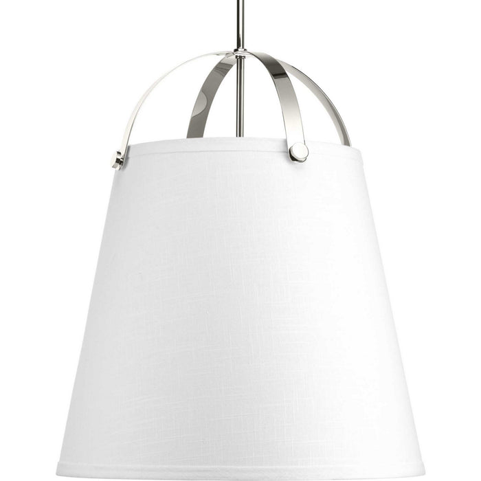 Progress Lighting P500047-104 Three Light Pendant, Polished Nickel