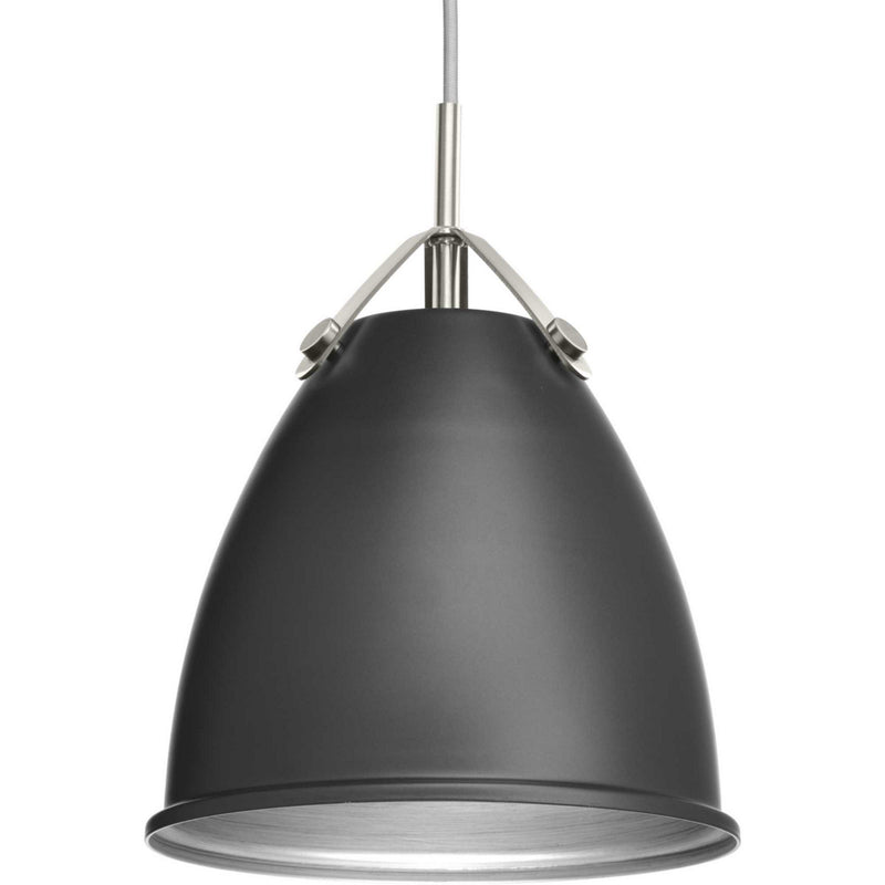 Progress Lighting P500051-143 One Light Pendant, Graphite