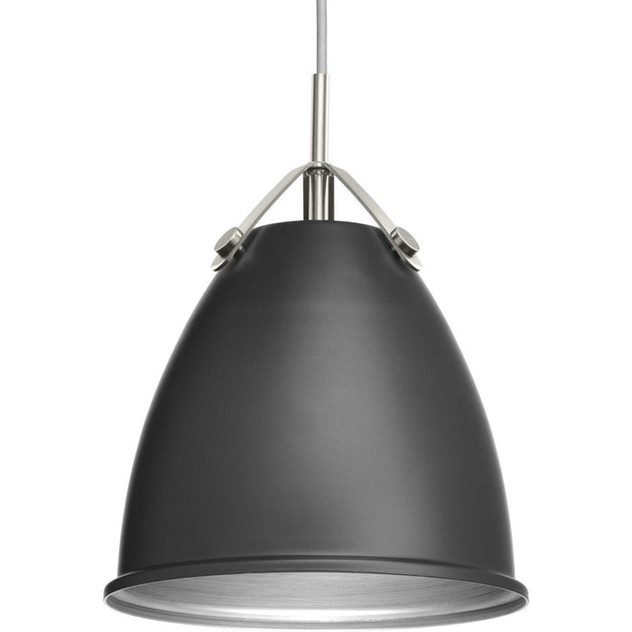 Progress Lighting P500051-143 One Light Pendant, Graphite