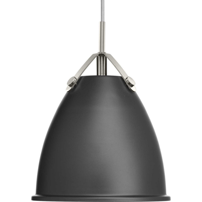 Progress Lighting P500051-143 One Light Pendant, Graphite