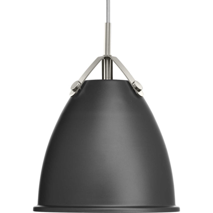 Progress Lighting P500051-143 One Light Pendant, Graphite