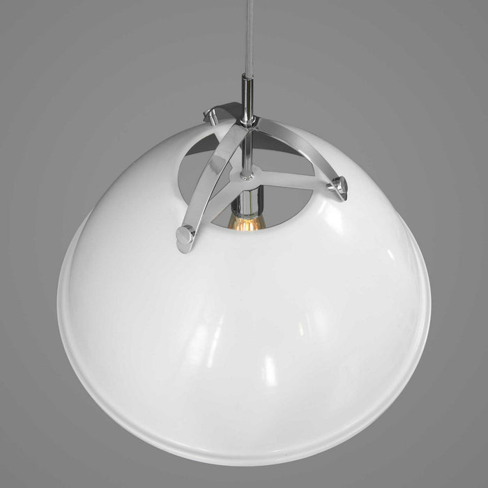Progress Lighting P500053-030 One Light Pendant, White