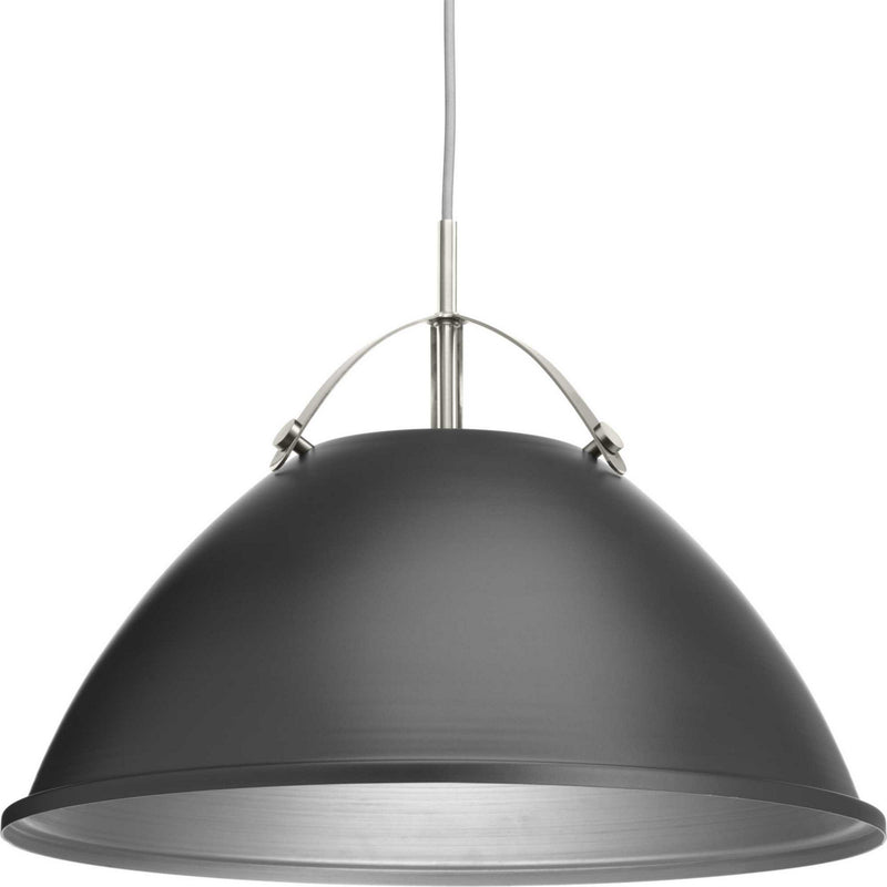 Progress Lighting P500053-143 One Light Pendant, Graphite