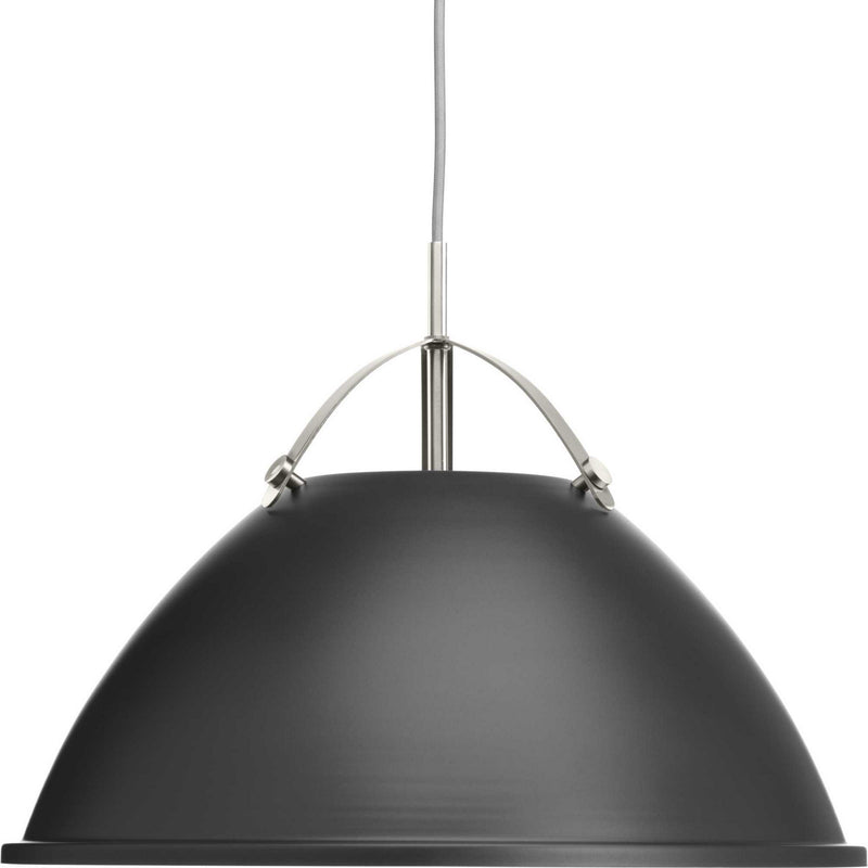 Progress Lighting P500053-143 One Light Pendant, Graphite