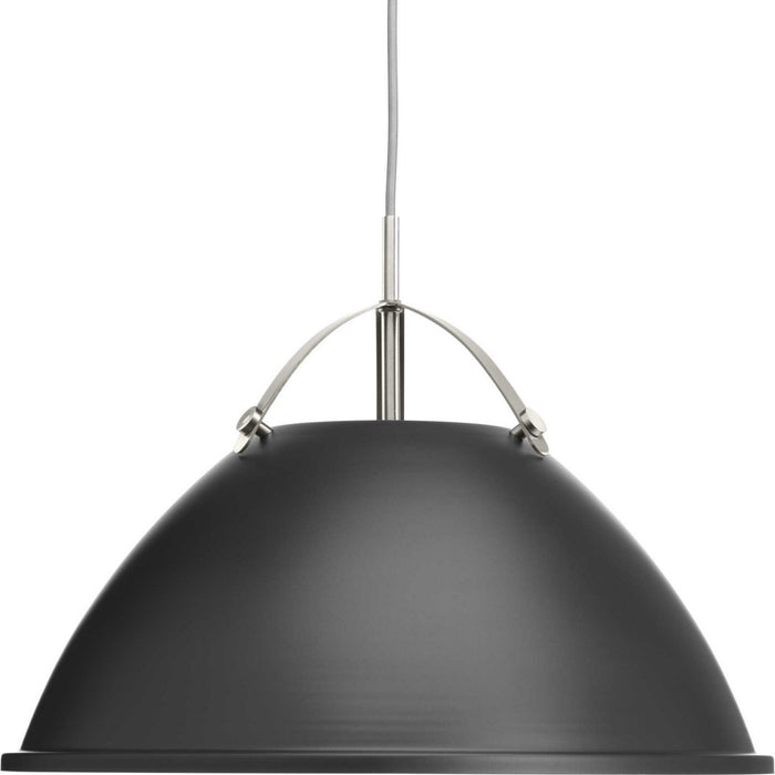 Progress Lighting P500053-143 One Light Pendant, Graphite