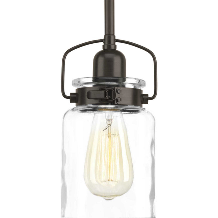 Progress Lighting P500055-020 One Light Mini Pendant, Antique Bronze