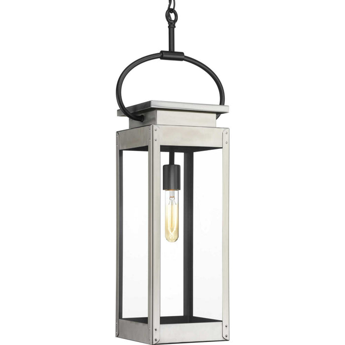 Progress Lighting P550018-135 One Light Hanging Lantern, Stainless Steel