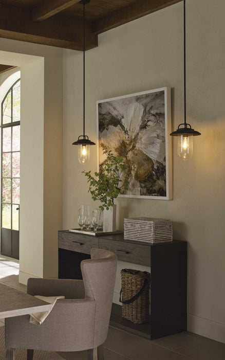 Progress Lighting P550019-031 One Light Hanging Lantern, Black
