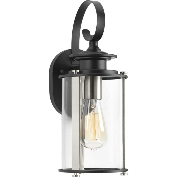 Progress Lighting P560036-031 One Light Wall Lantern, Black