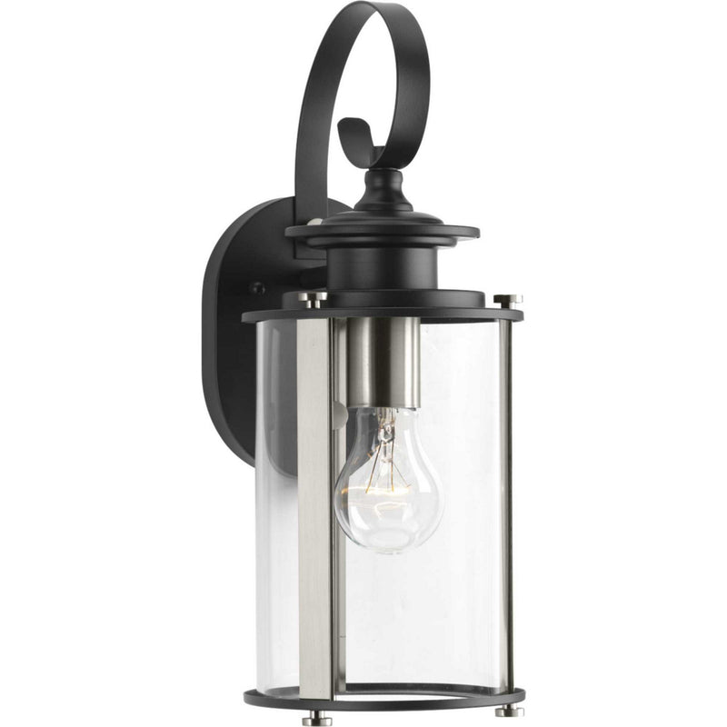 Progress Lighting P560036-031 One Light Wall Lantern, Black