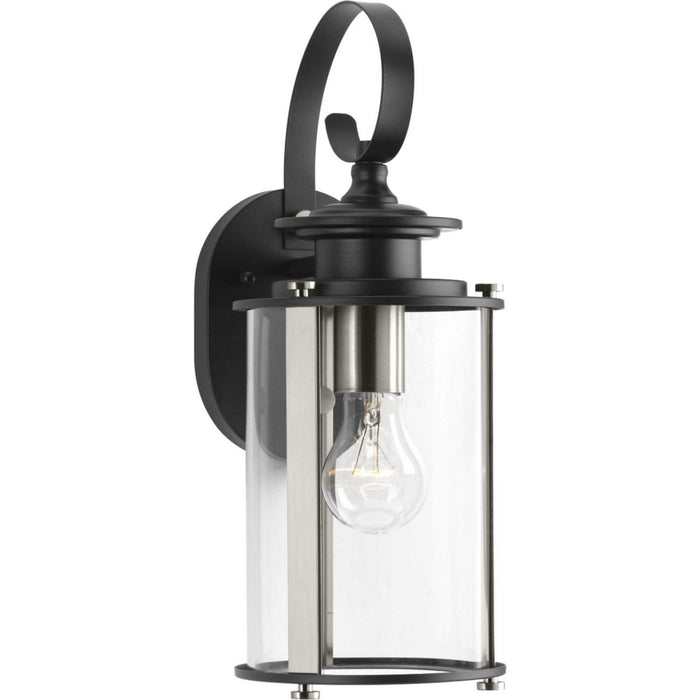 Progress Lighting P560036-031 One Light Wall Lantern, Black