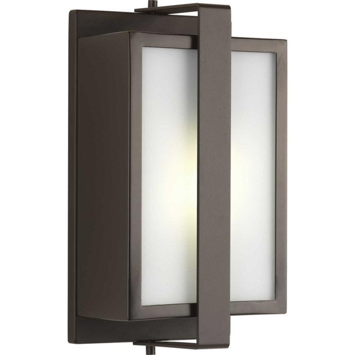 Progress Lighting P560045-129 One Light Wall Lantern, Architectural Bronze
