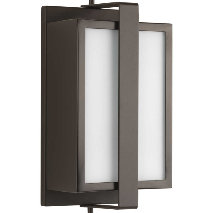 Progress Lighting P560045-129 One Light Wall Lantern, Architectural Bronze