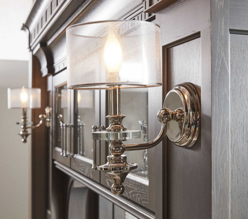 Progress Lighting P710013-104 One Light Wall Sconce, Polished Nickel
