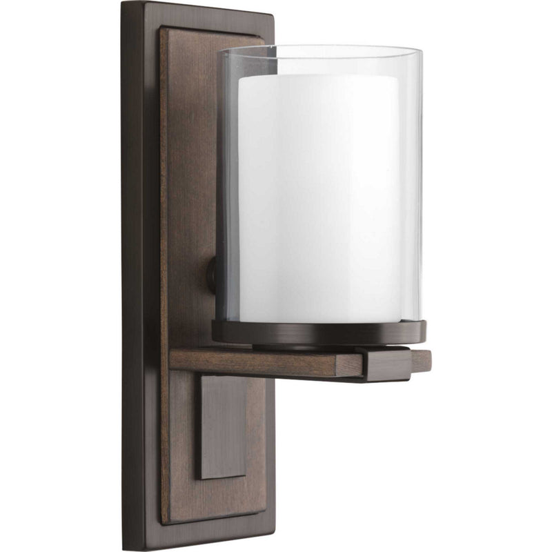 Progress Lighting P710015-020 One Light Wall Sconce, Antique Bronze