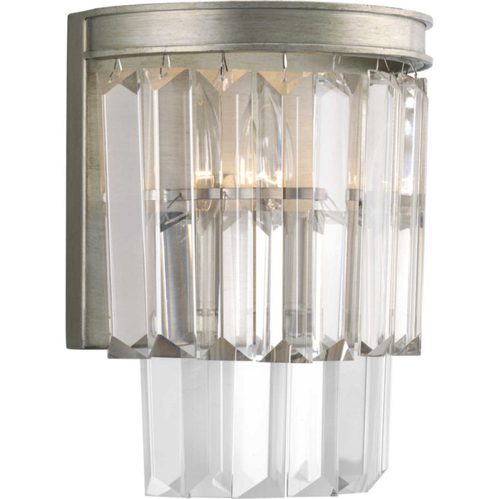 Progress Lighting P7198-134 Two Light Wall Sconce, Silver Ridge