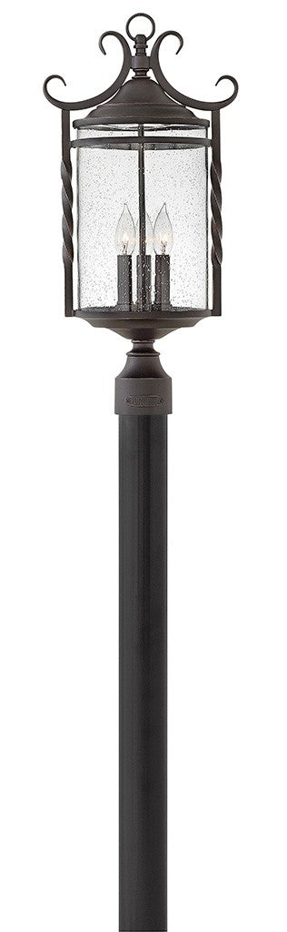 Hinkley 1141OL-CL LED Post Top/ Pier Mount, Olde Black