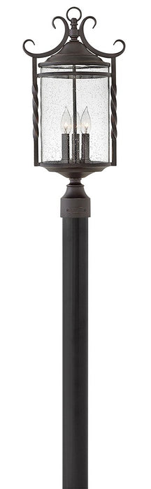 Hinkley 1141OL-CL LED Post Top/ Pier Mount, Olde Black