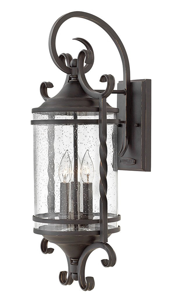 Hinkley 1148OL-CL LED Wall Mount, Olde Black