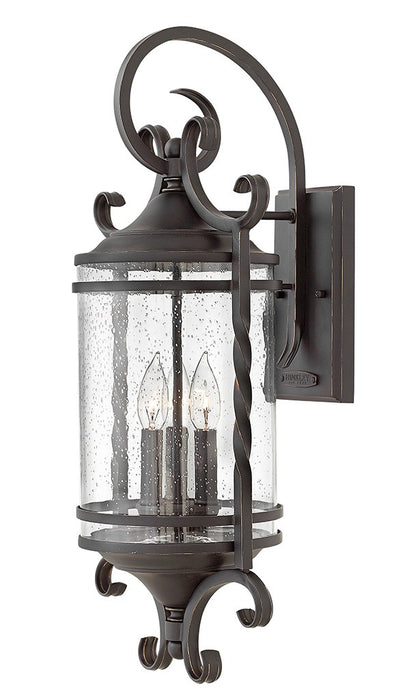 Hinkley 1148OL-CL LED Wall Mount, Olde Black
