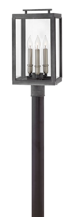 Hinkley 2911DZ-LL LED Post Top/ Pier Mount, Aged Zinc