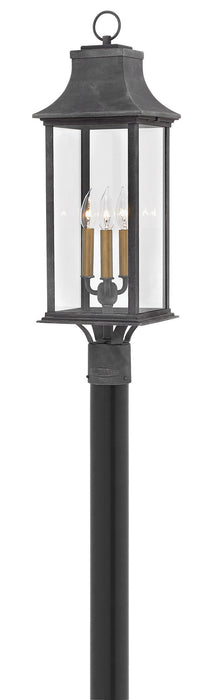 Hinkley 2931DZ LED Post Top/ Pier Mount, Aged Zinc