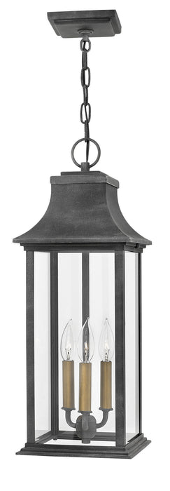 Hinkley 2932DZ LED Hanging Lantern, Aged Zinc