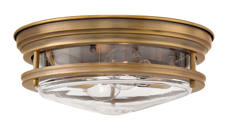 Hinkley 3302BR-CL LED Flush Mount, Brushed Bronze