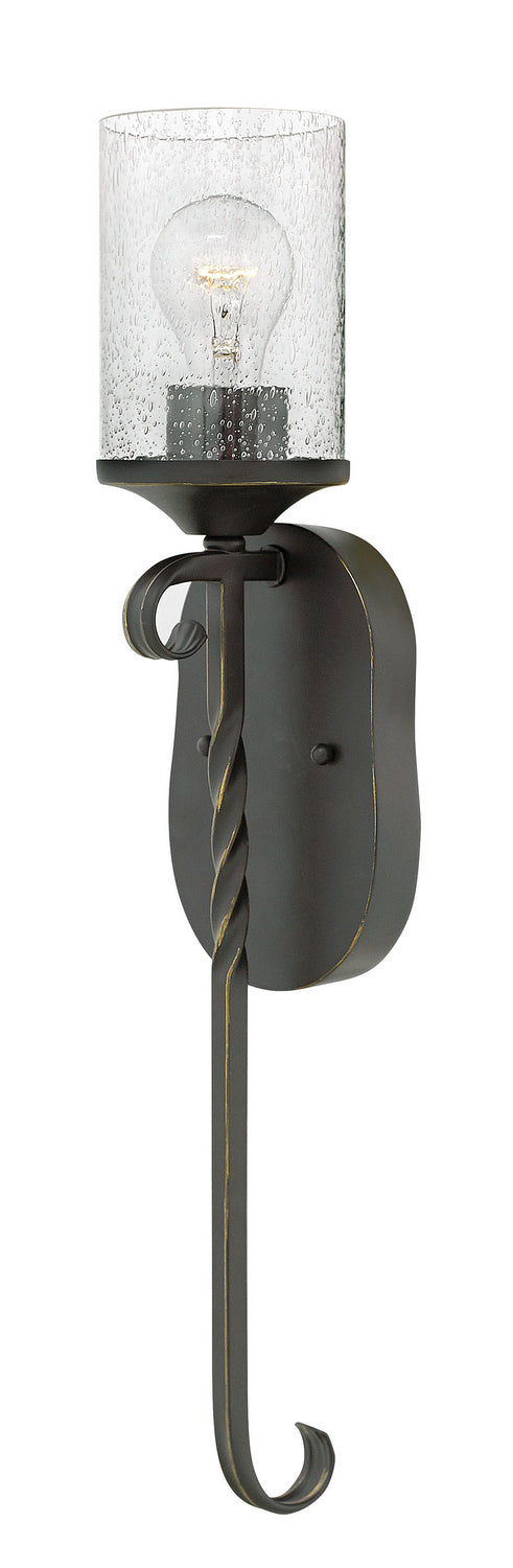 Hinkley 4300OL-CL LED Wall Sconce, Olde Black