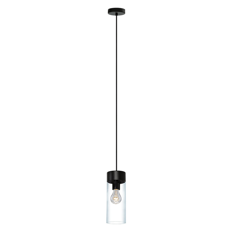 Eglo USA 202127A One Light Pendant, Matte Black