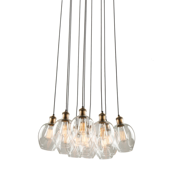 Artcraft AC10731VB Ten Light Chandelier, Vintage brass