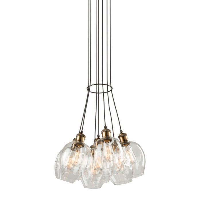 Artcraft AC10737VB Seven Light Chandelier, Vintage brass