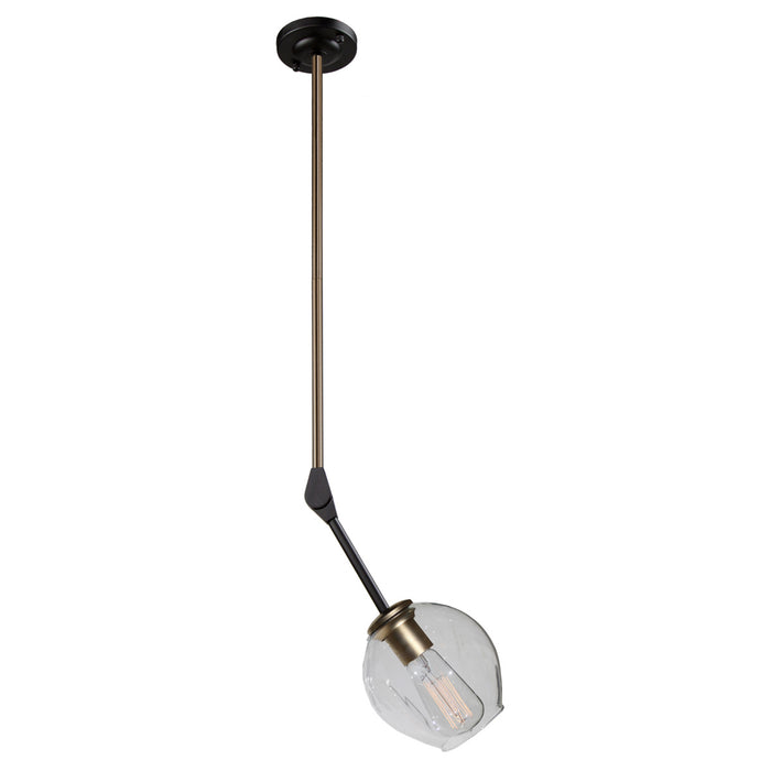 Artcraft JA14020VB One Light Pendant, Vintage Brass