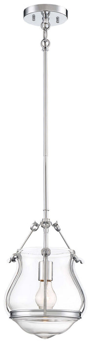 Minka-Lavery 2332-77 One Light Pendant, Chrome