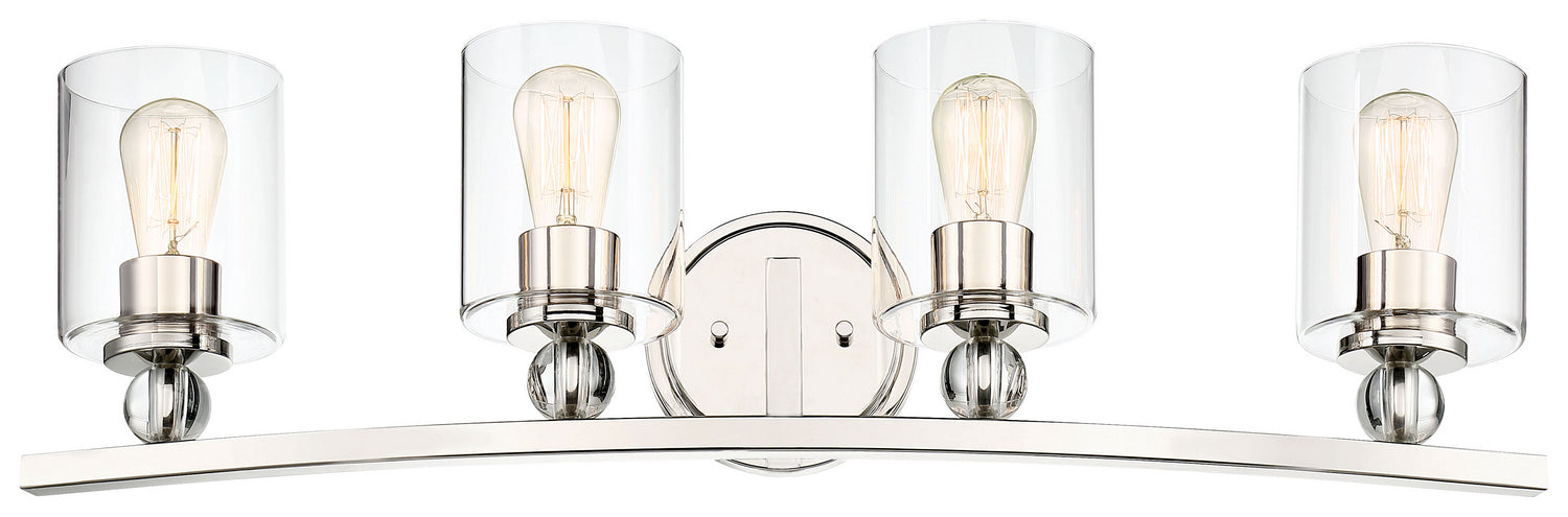 Minka-Lavery 3080-613 Four Light Bath, Polished Nickel