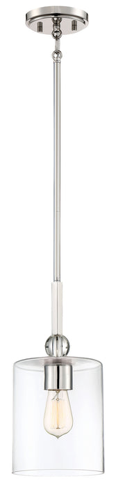 Minka-Lavery 3089-613 One Light Mini Pendant, Polished Nickel