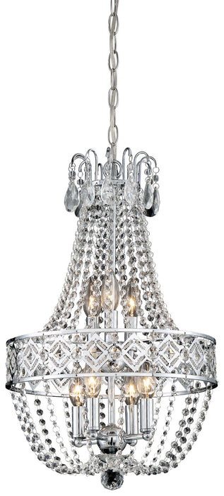 Minka-Lavery 3159-77 Seven Light Mini Chandelier, Chrome
