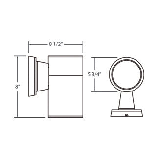 Eurofase 19202-013 One Light Outdoor Wall Mount, Grey
