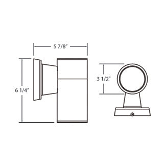 Eurofase 19206-011 One Light Outdoor Wall Mount, Grey