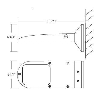 Eurofase 23250-017 LED Outdoor Wall Mount, Architectural Bronze