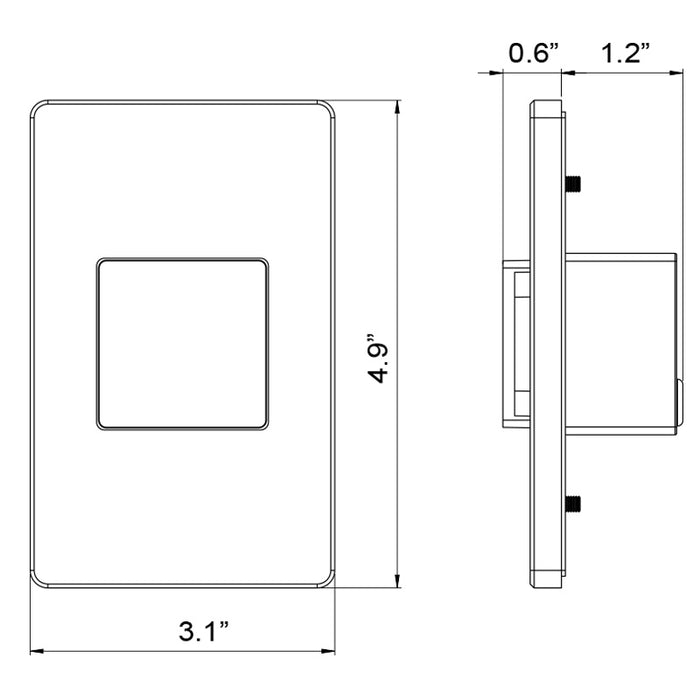 Eurofase 30288-010 LED Outdoor Inwall, White