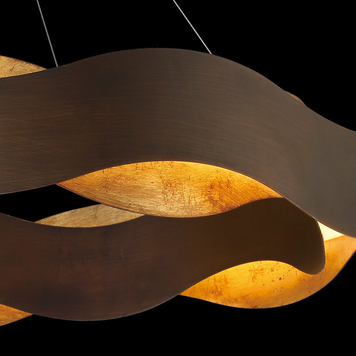 Eurofase 31384-018 LED Chandelier, Bronze-Gold