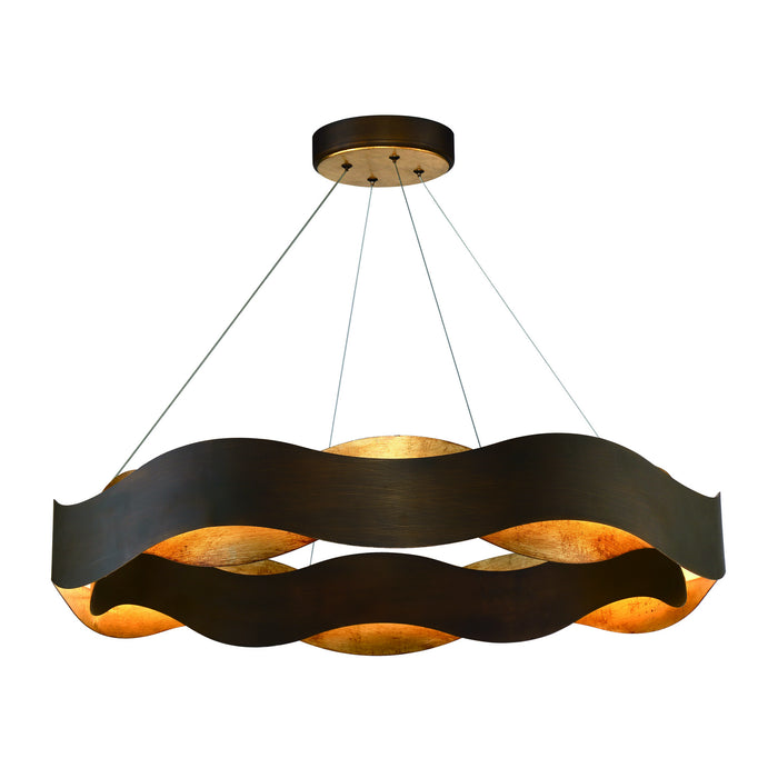 Eurofase 31384-018 LED Chandelier, Bronze-Gold